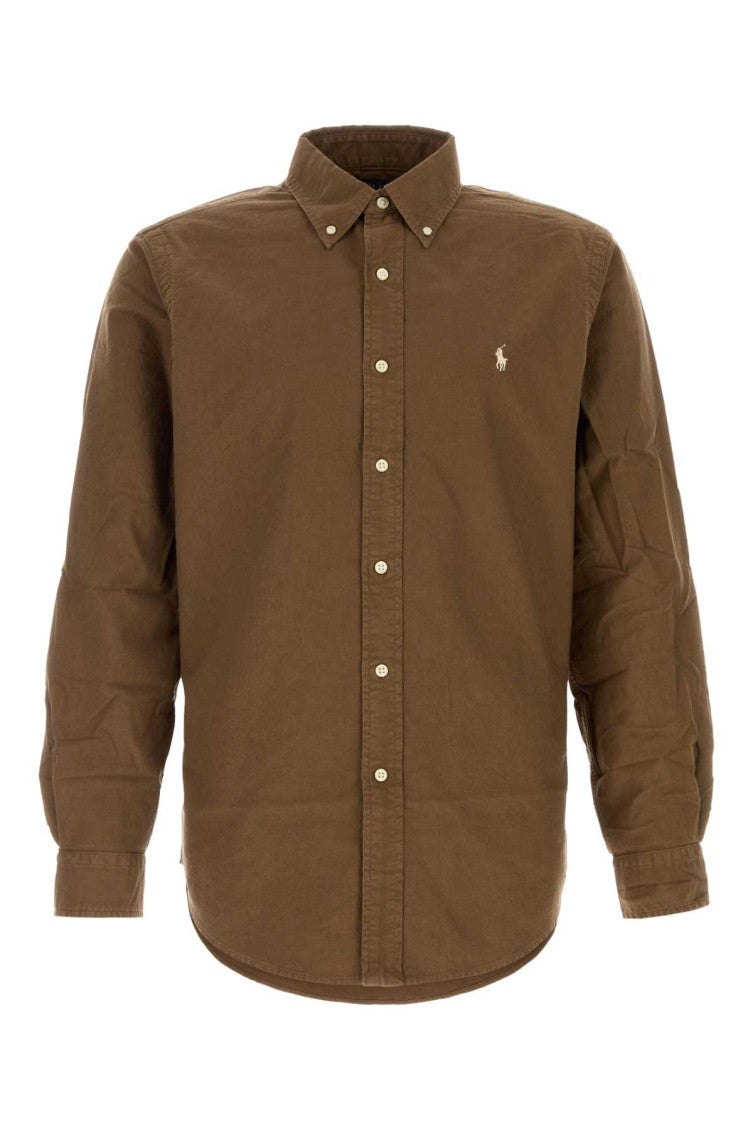 Brown Regular Logo Shirt 1