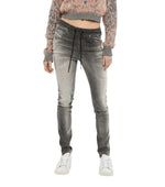 Grey Slim Mid Rise Jeans 1