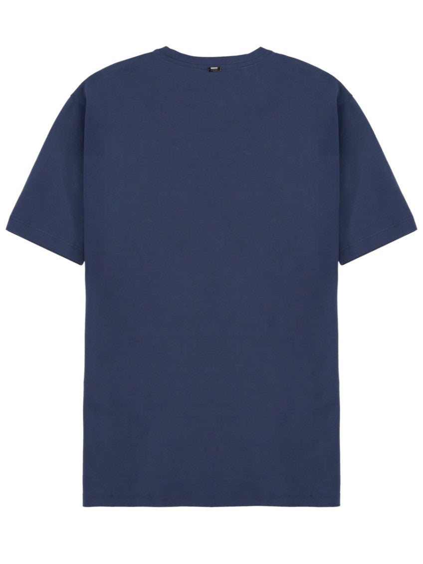 Blue Round Neck T-Shirt 2