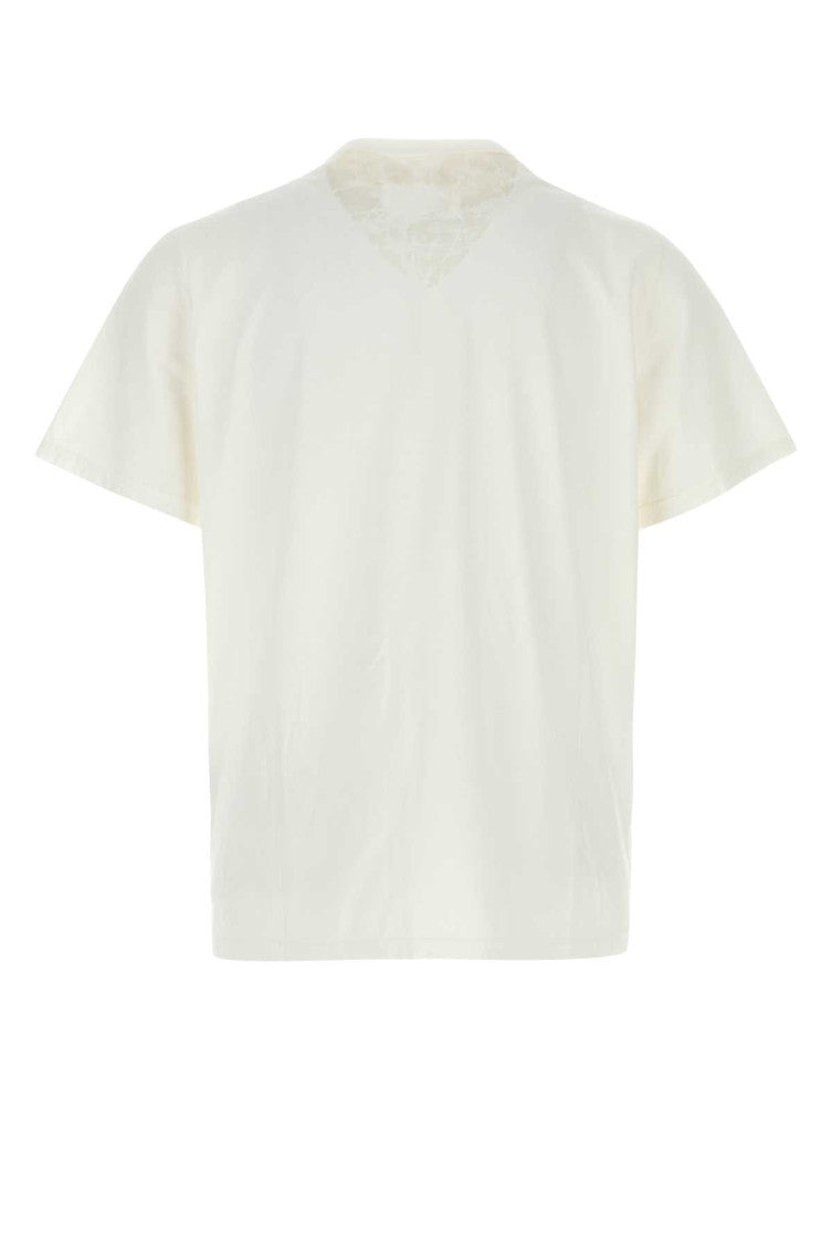 Off White Solid T-Shirt 2