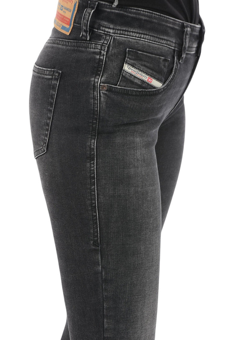Black Skinny Mid Rise Jeans 3