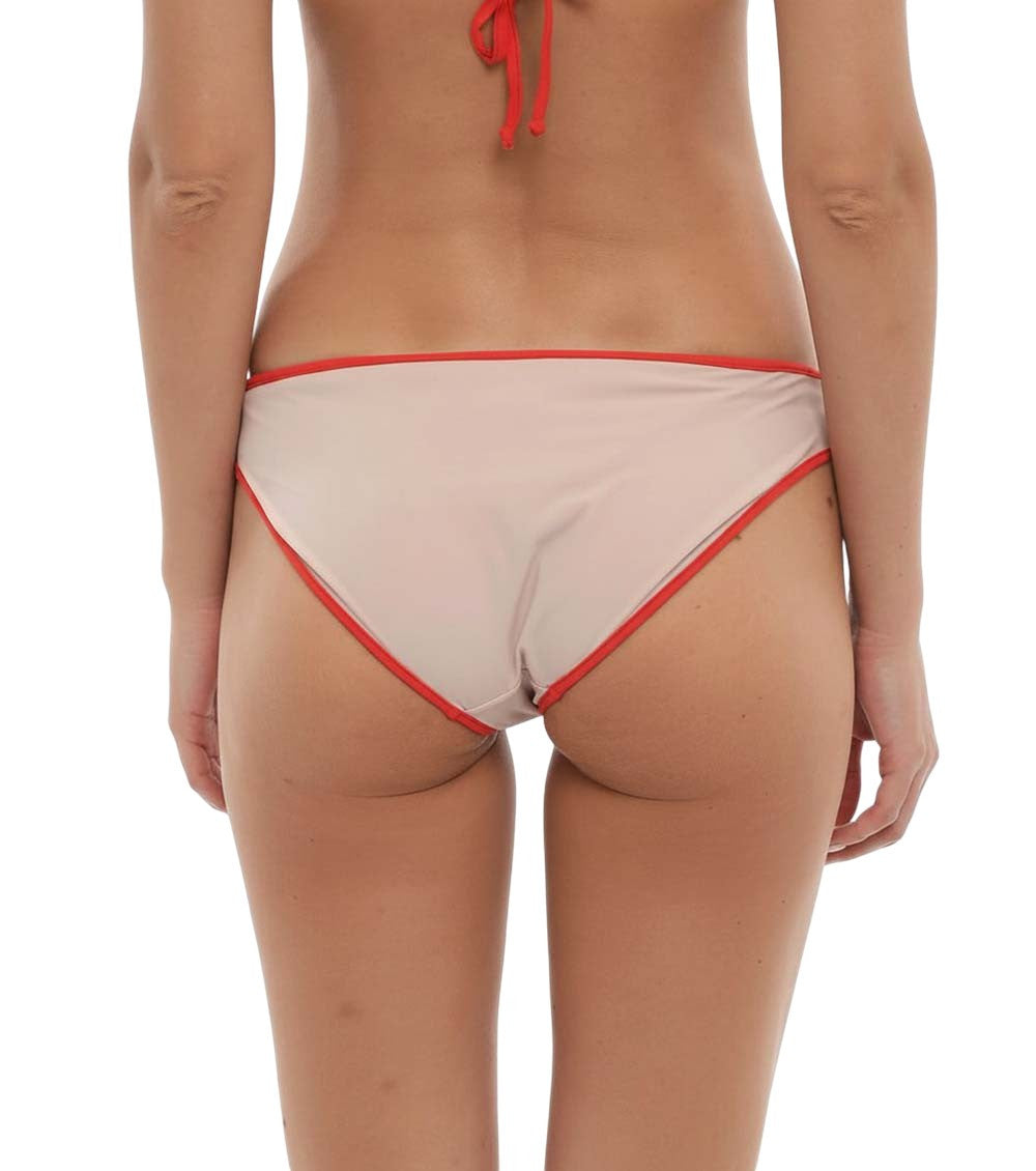 Beige Logo Bikini Bottom Swimwear 2