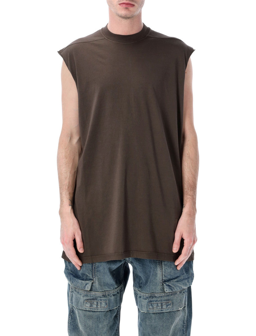Dark Brown Sleeveless T-Shirt 1