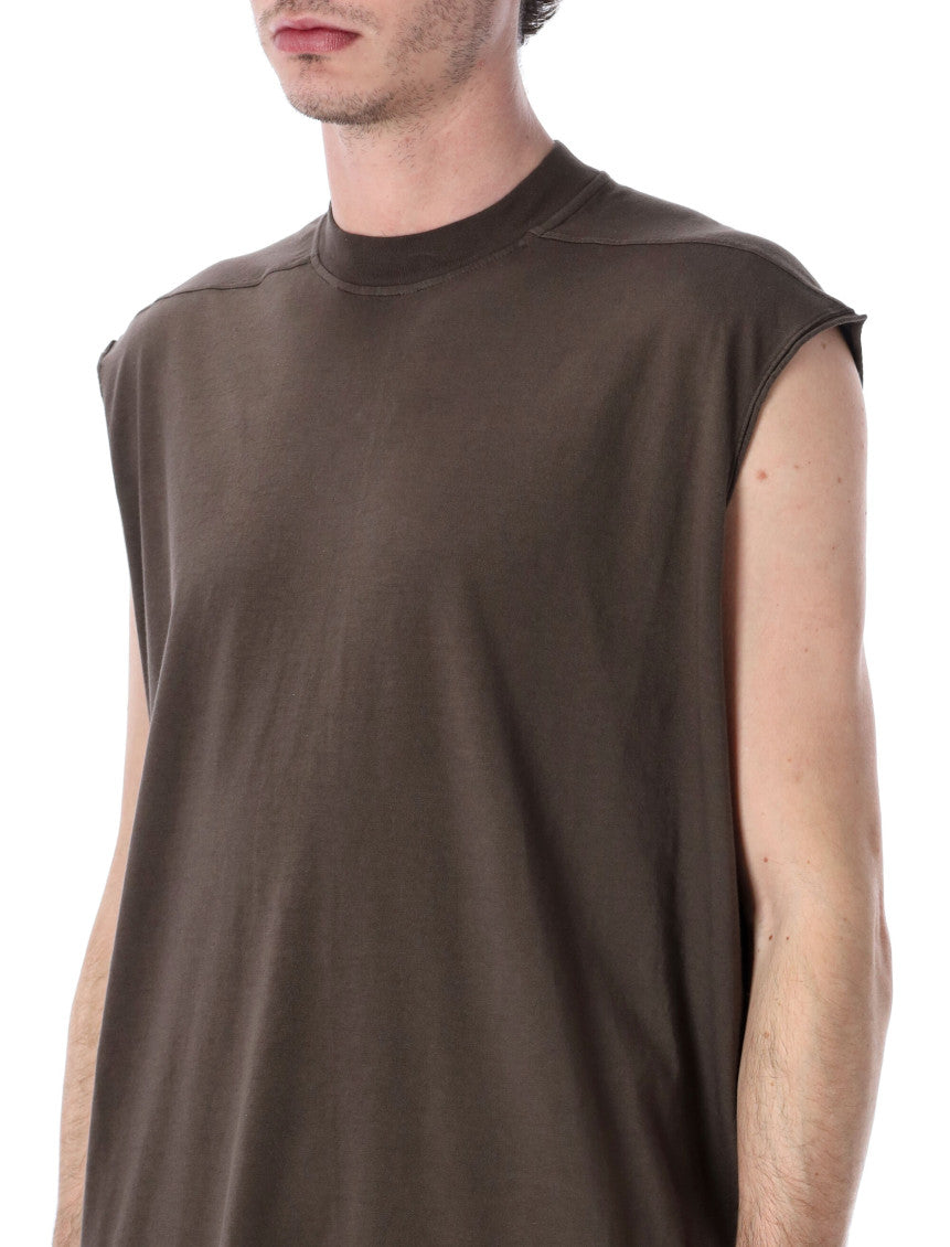 Dark Brown Sleeveless T-Shirt 3