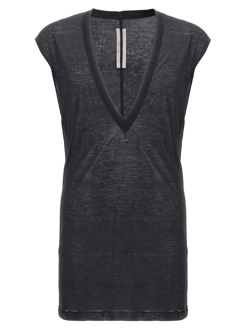 Black Sleeveless T-Shirt 1