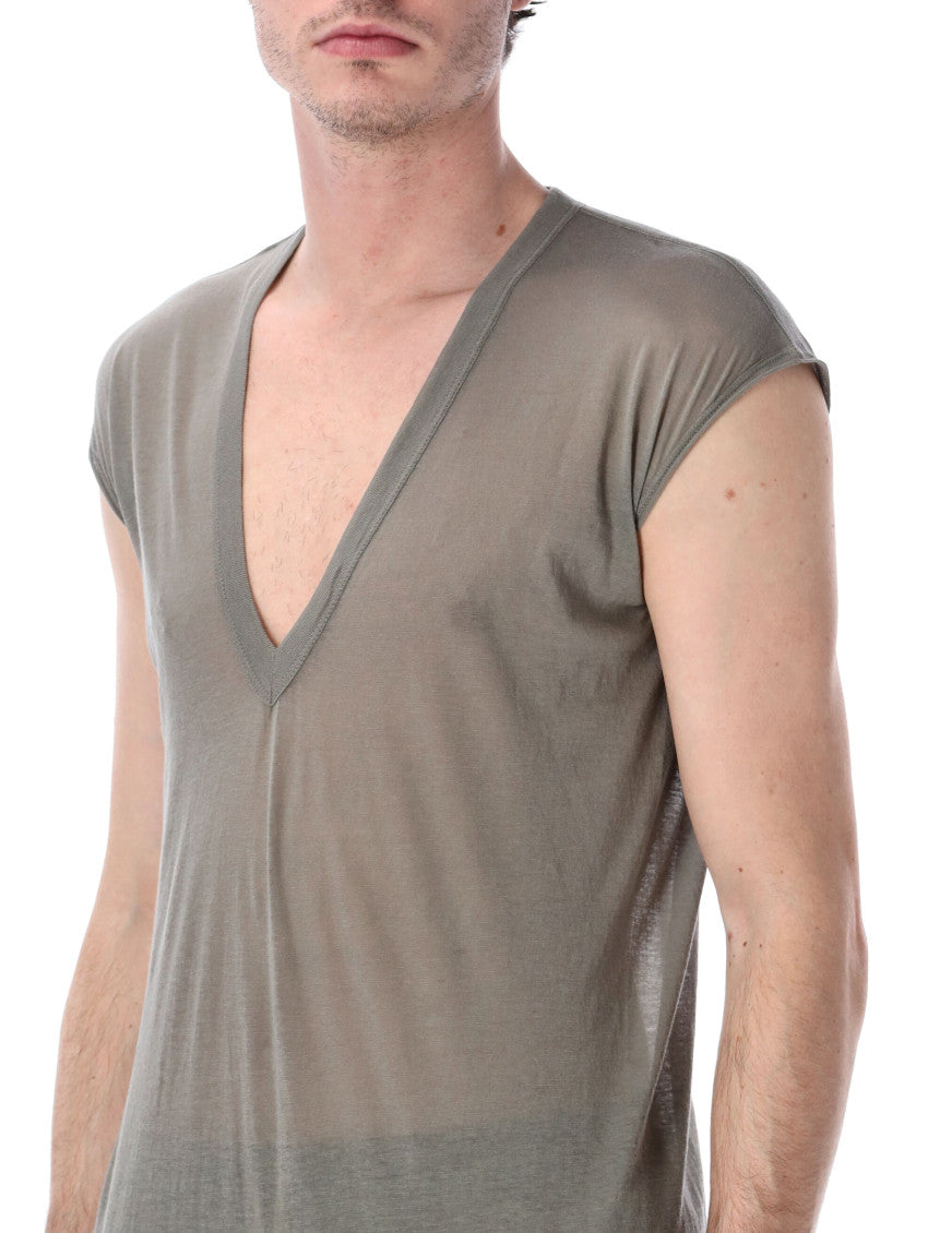 Olive V Neck T-Shirt 3