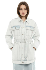 Light Blue Shirt Collar Jacket 1