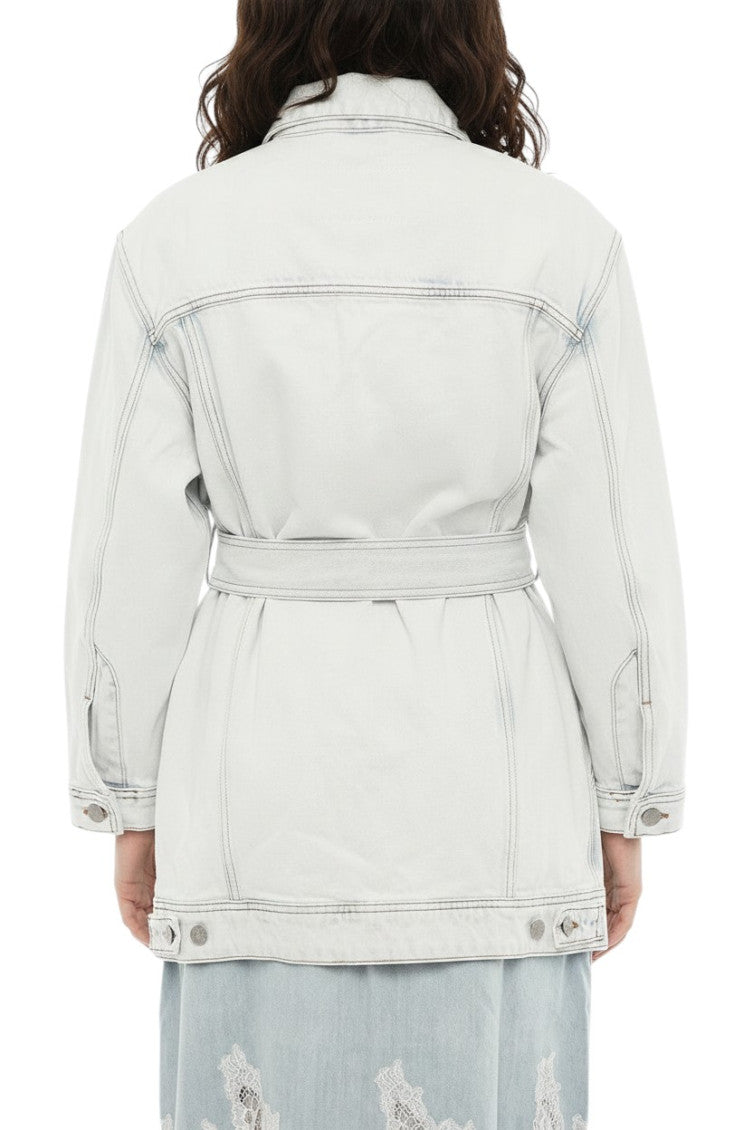 Light Blue Shirt Collar Jacket 2