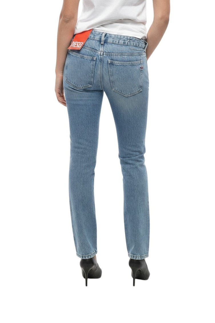 Sky Blue Slim Mid Rise Jeans 2