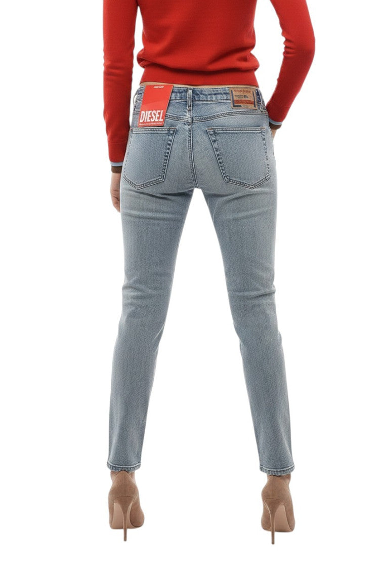 Sky Blue Skinny Mid Rise Jeans 2