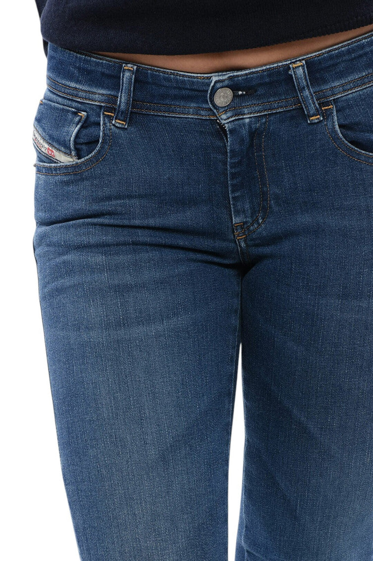 Blue Skinny Low Rise Jeans 3