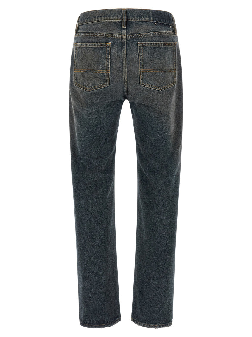 Blue Mid Rise Jeans 2