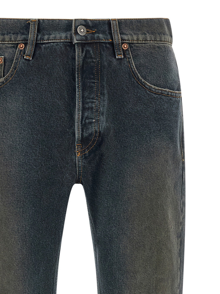 Blue Mid Rise Jeans 3