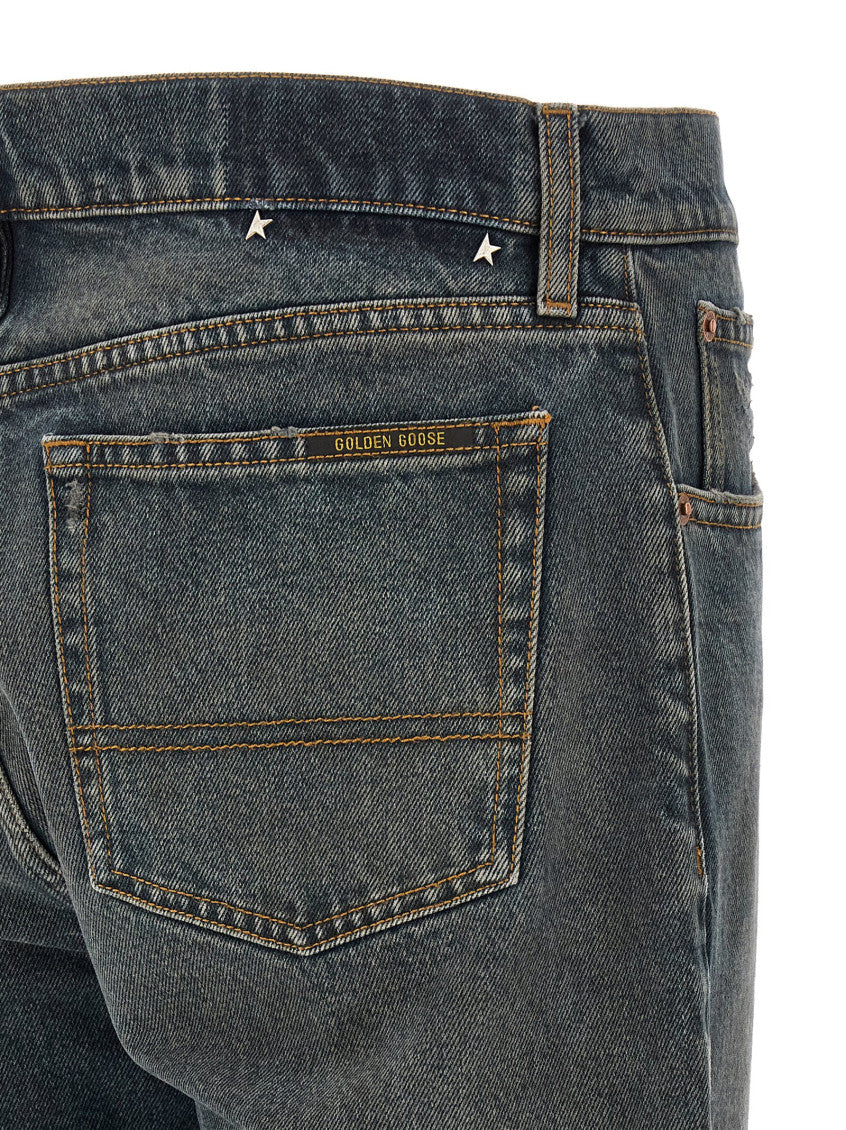 Blue Mid Rise Jeans 4