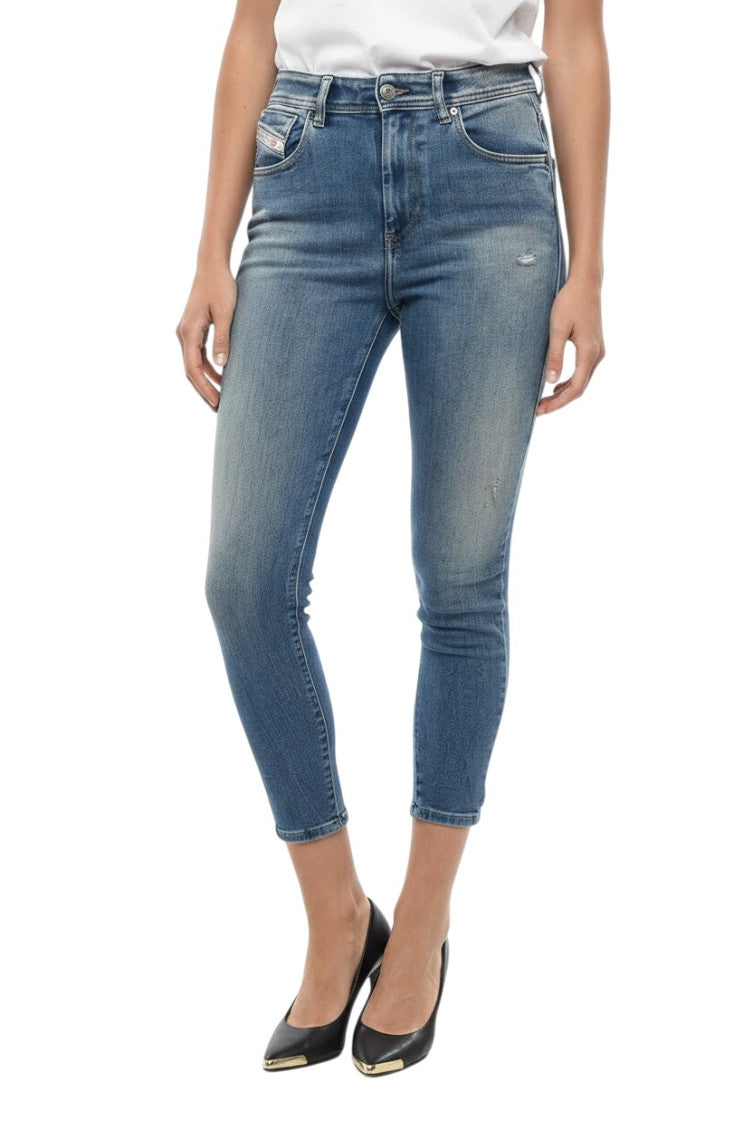 Blue Skinny High Rise Jeans 1