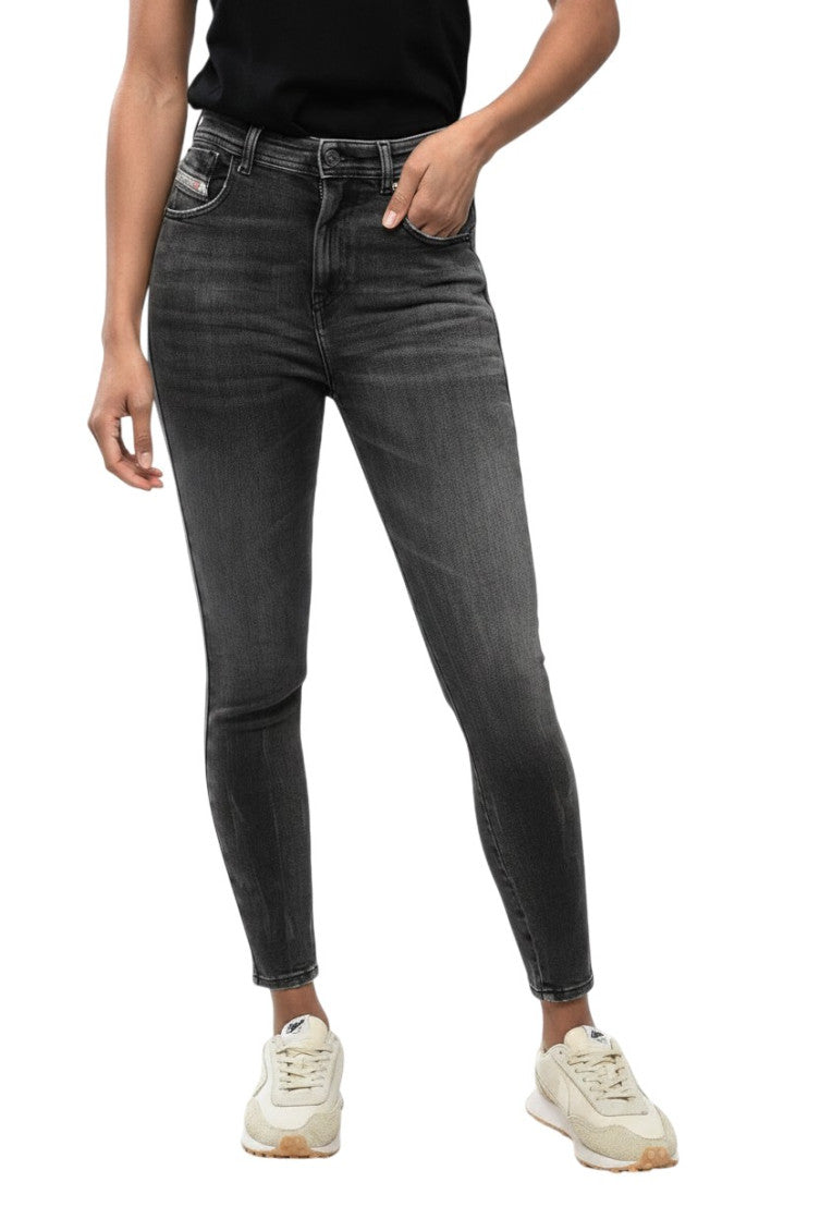 Grey Skinny High Rise Jeans 1