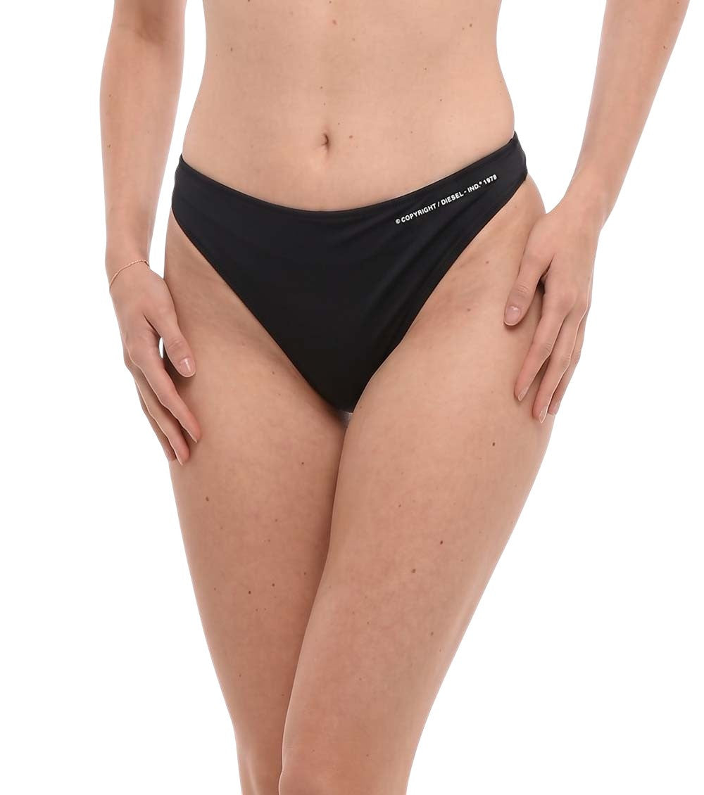 Black Logo Bikini Bottom Swimwear 1