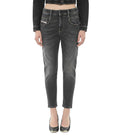 Grey Boyfriend Mid Rise Jeans 1