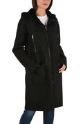 Black Solid Hood Jacket 1