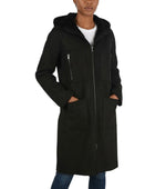 Black Solid Hood Jacket 1
