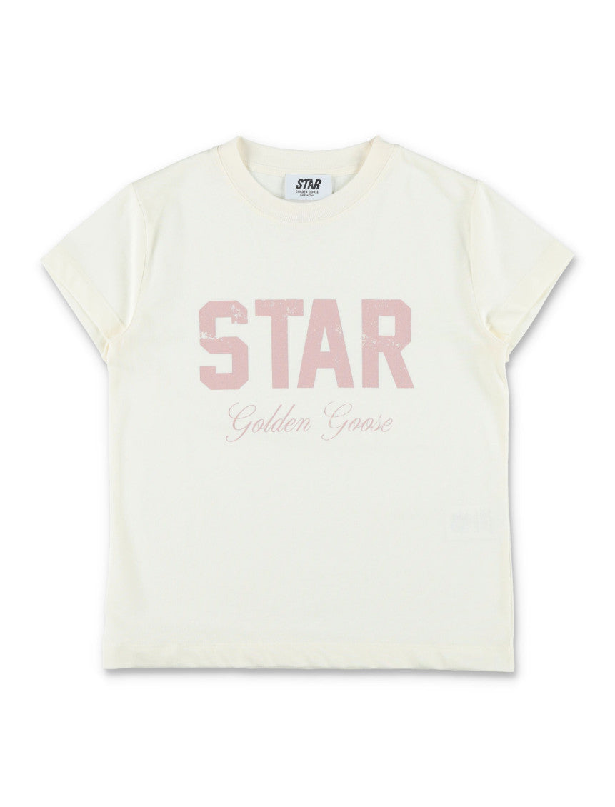 Girls White Graphic T-Shirt 1
