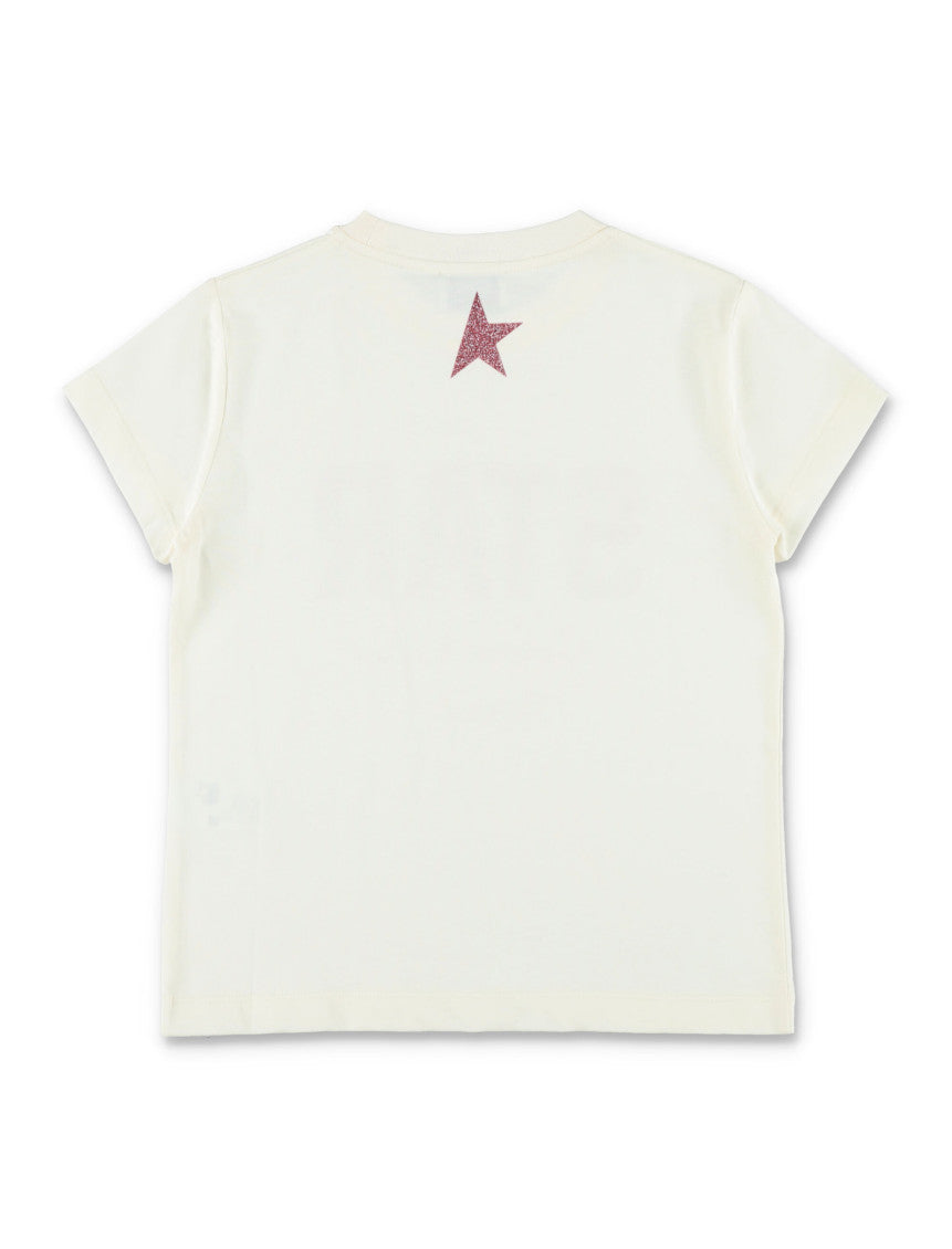 Girls White Graphic T-Shirt 2