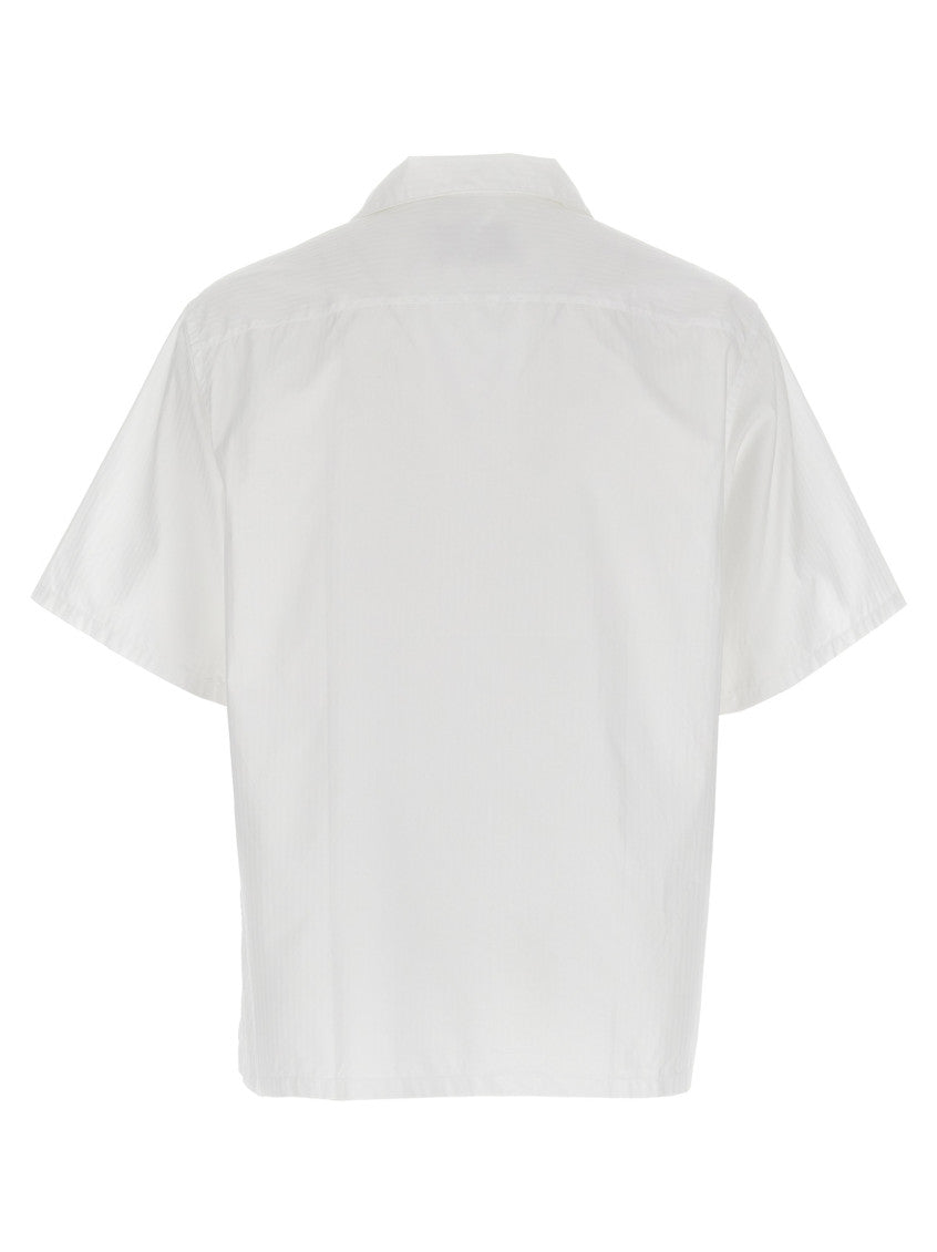 White Relaxed Stripes Shirt 2