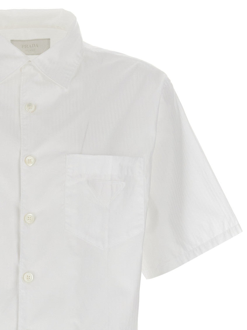 White Relaxed Stripes Shirt 3