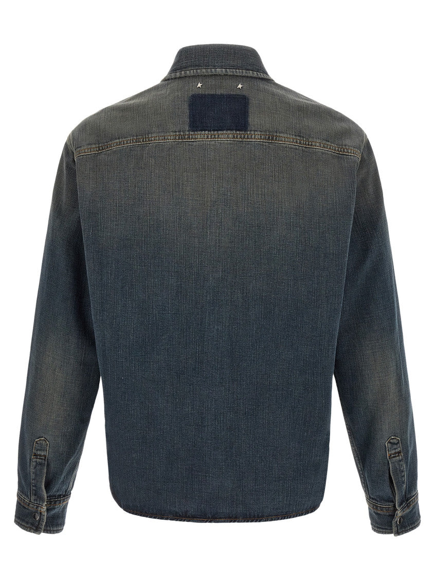 Blue Relaxed Solid Shirt 2