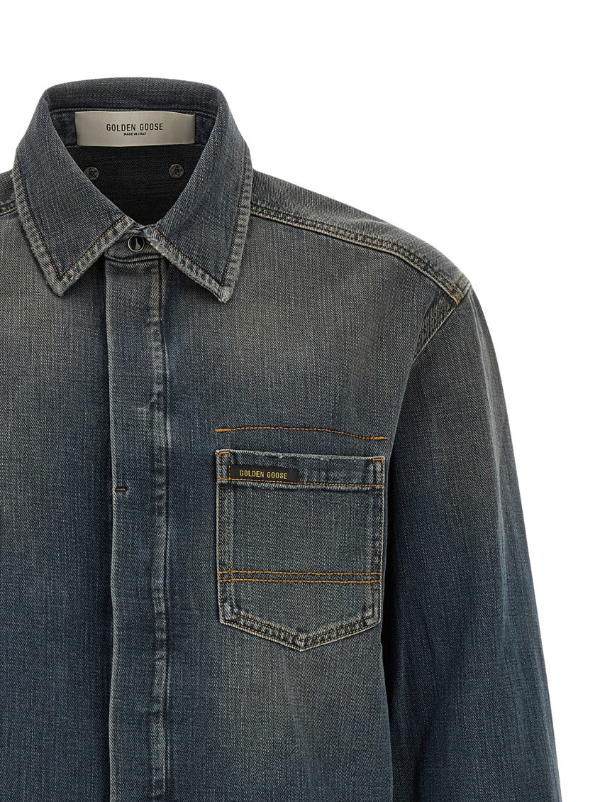 Blue Relaxed Solid Shirt 3