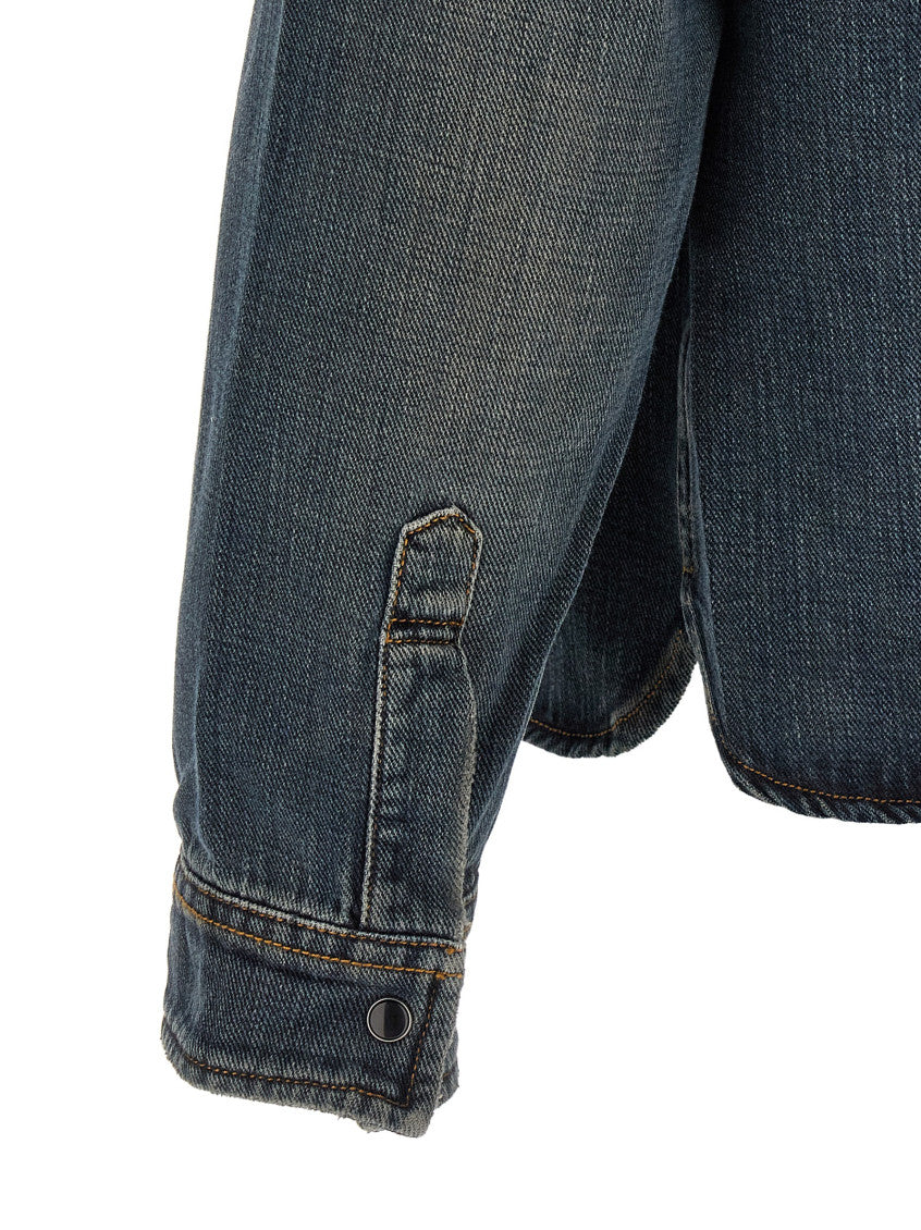 Blue Relaxed Solid Shirt 4