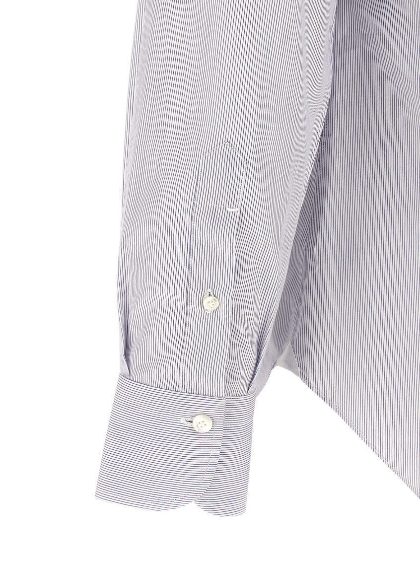 Blue Regular Stripes Shirt 4