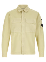 Beige Regular Logo Overshirt 1