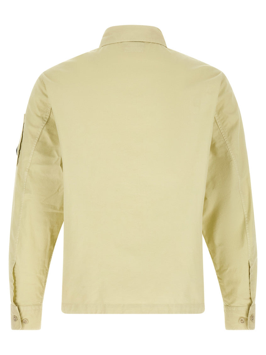 Beige Regular Logo Overshirt 2