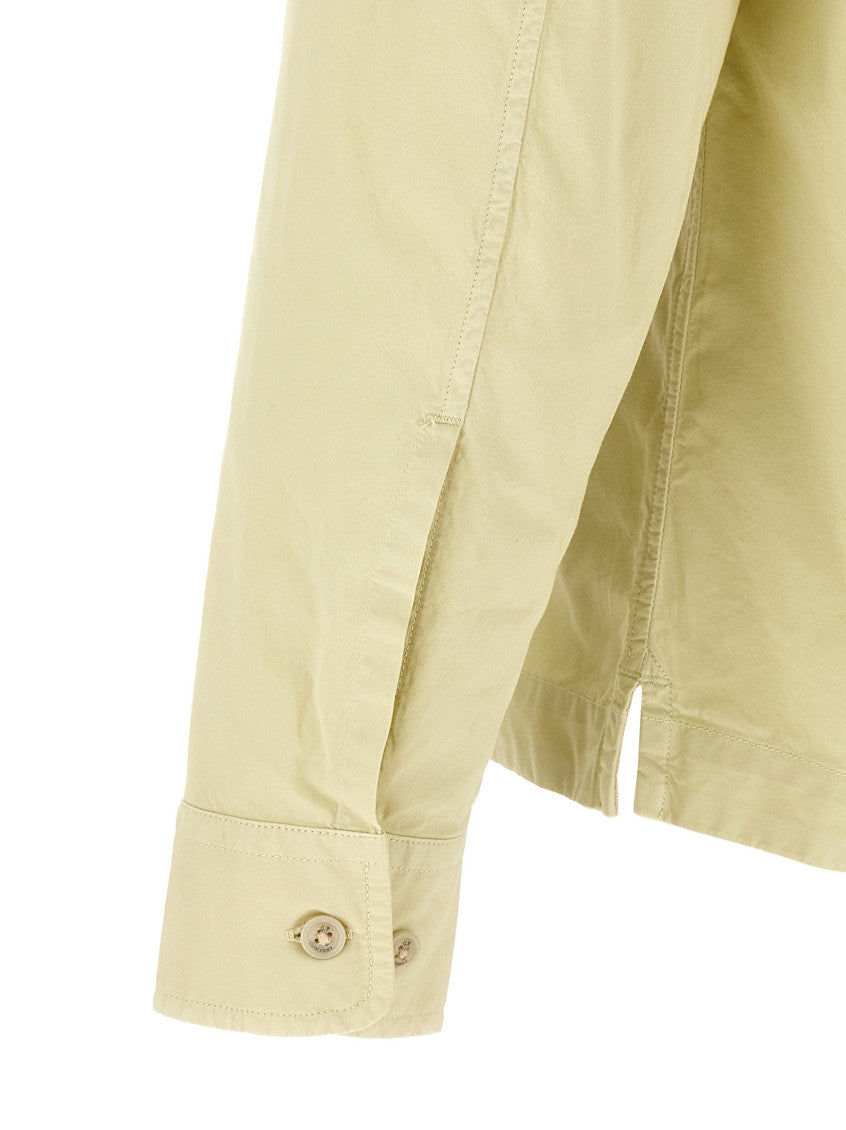 Beige Regular Logo Overshirt 4