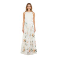 Cream Floral Maxi Skirt 1