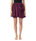 Purple Draped Mini Skirt 1