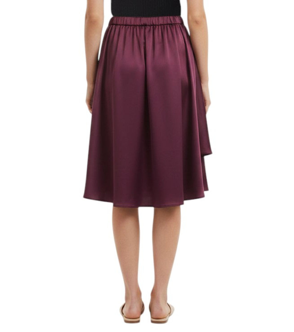 Purple Draped Mini Skirt 2