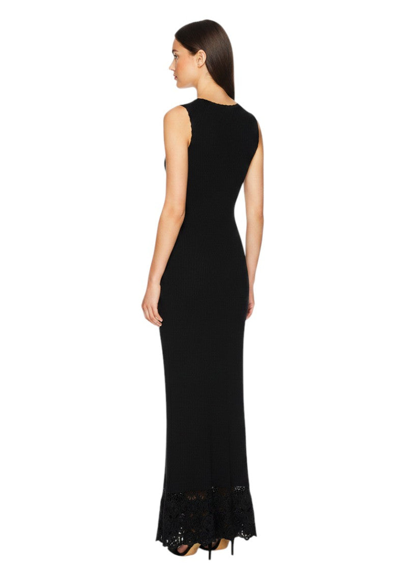 Black V Neck Maxi Dress 3