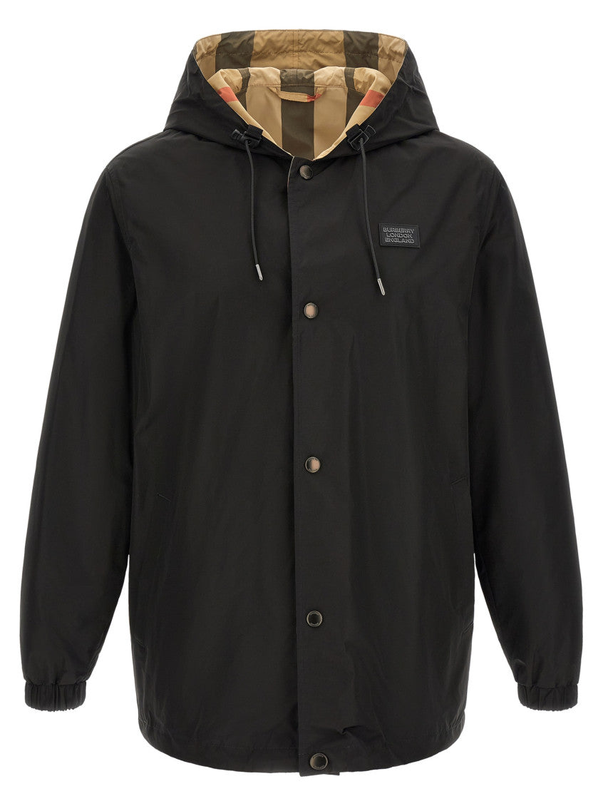 Black Reversible Hood Jacket 1