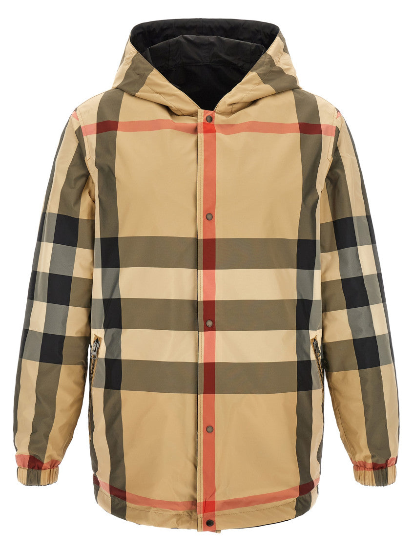 Black Reversible Hood Jacket 2