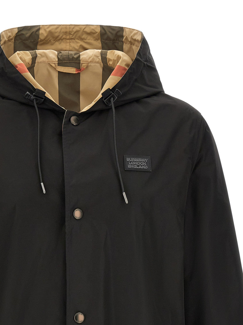 Black Reversible Hood Jacket 4