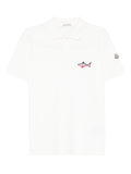 White Logo Shirt Collar Polo 1