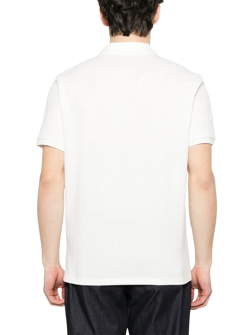 White Logo Shirt Collar Polo 3
