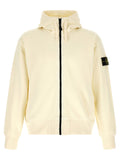 Off White Zip Up Hood Sweatshirt 1