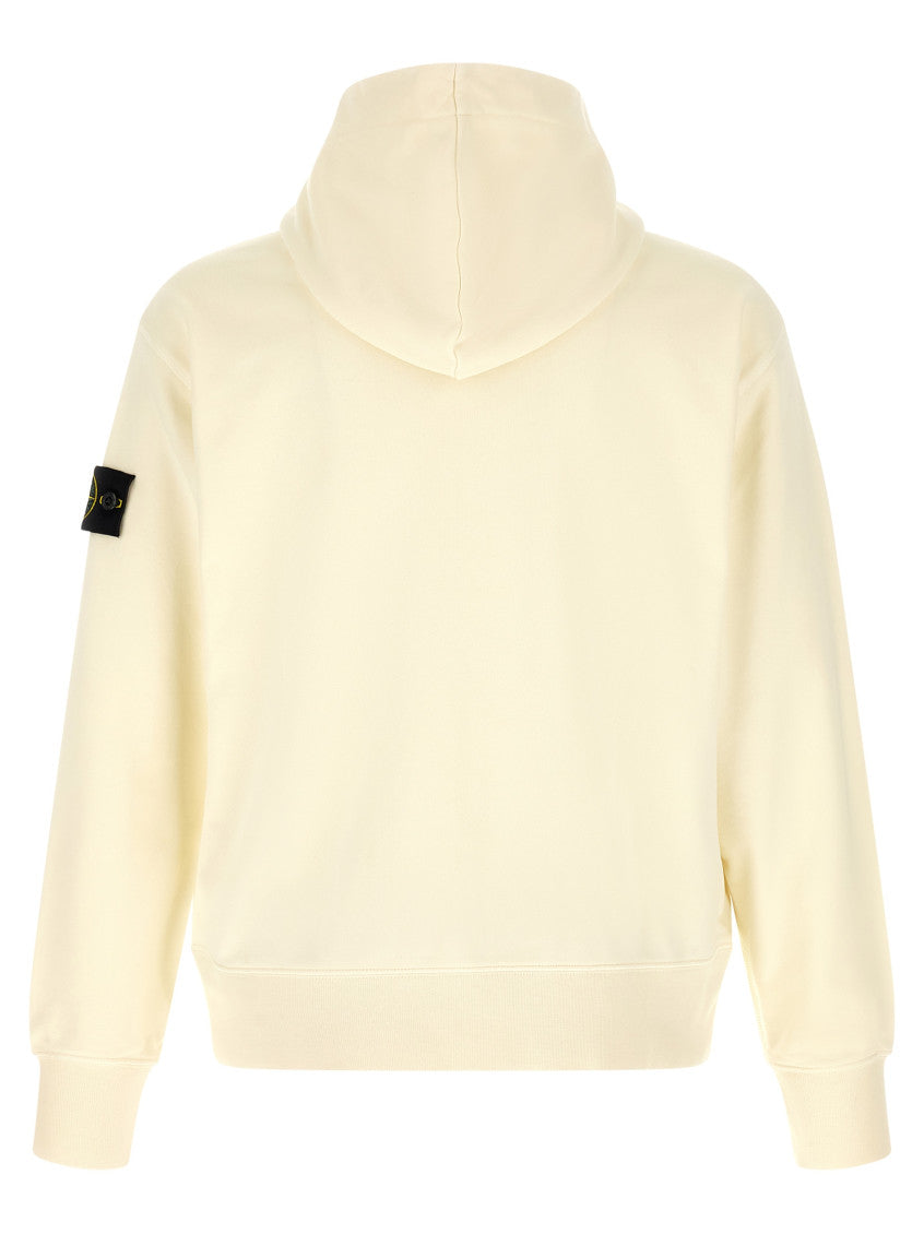 Off White Zip Up Hood Sweatshirt 2