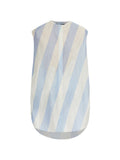 Light Blue Stripes Shirt Mini Dress 1