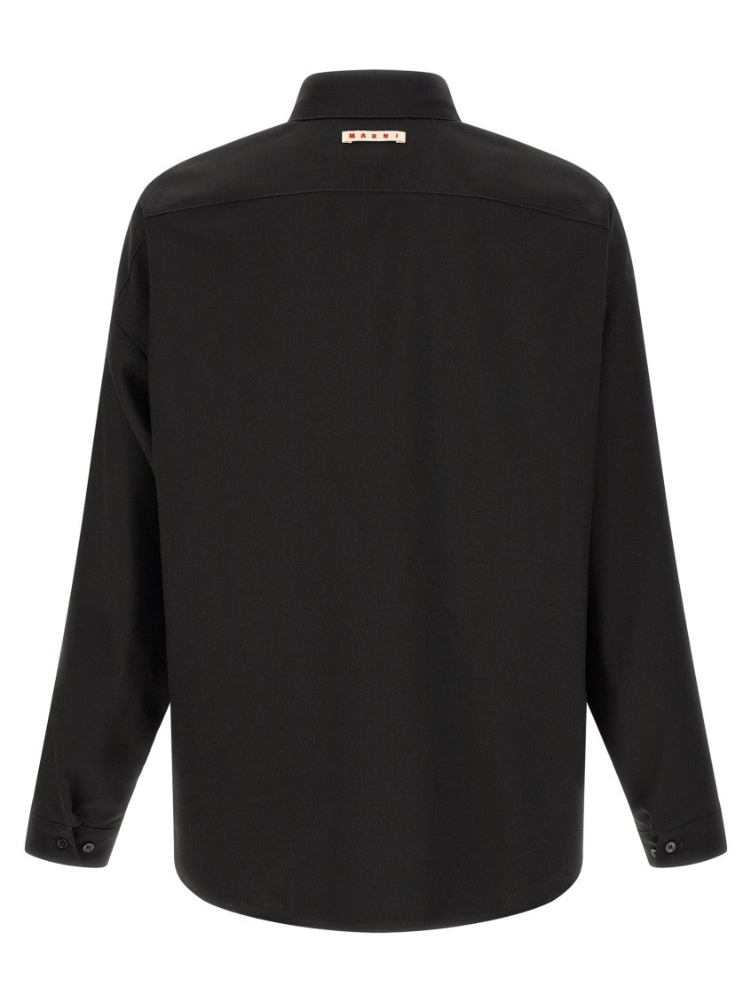 Black Oversized Solid Shirt 2
