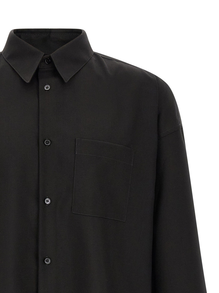 Black Oversized Solid Shirt 3