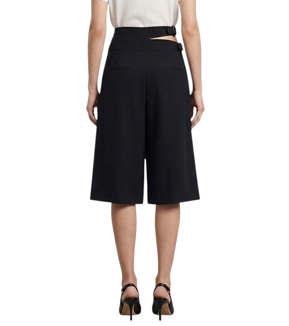 Black Solid Shorts 4